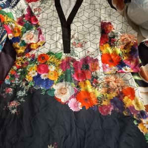 Pakistani silk top medium